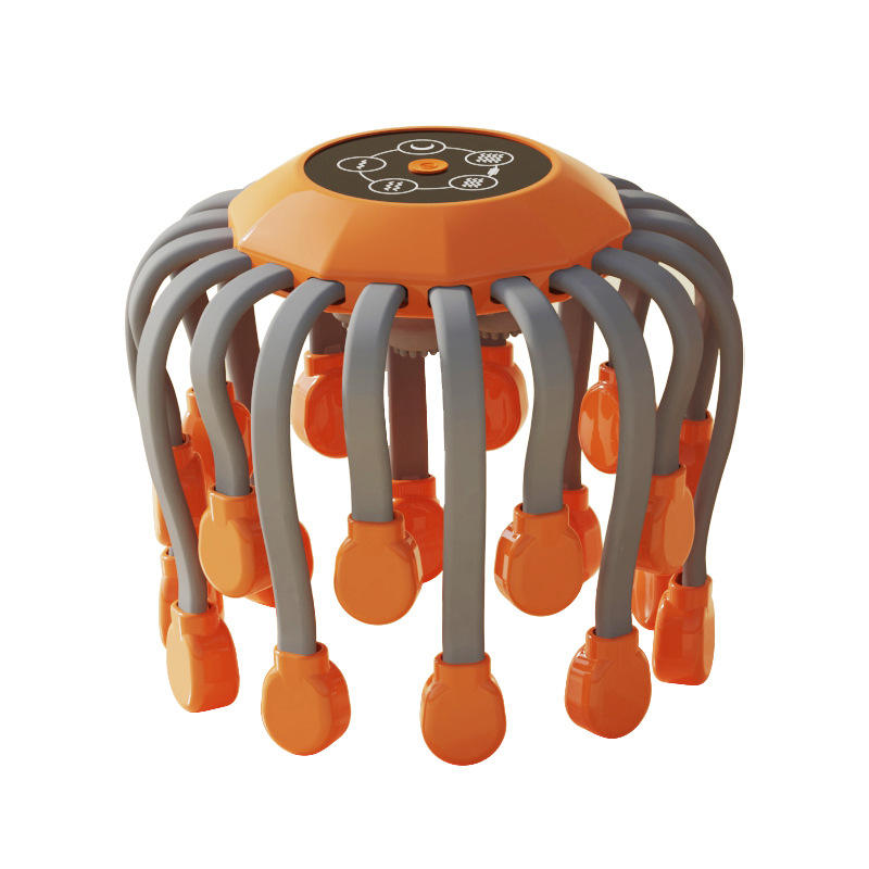 Electric Scalp Massager Head Massager Scalp with 20 Independent Massage Nodes – 5 Modes & 360° Adjustable Head Massager for Stress Relief, Scalp Relaxation, and Comfort