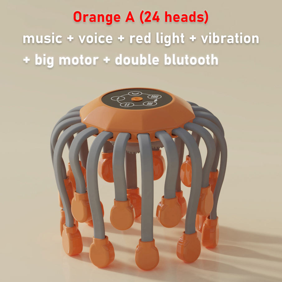 Electric Scalp Massager Head Massager Scalp with 20 Independent Massage Nodes – 5 Modes & 360° Adjustable Head Massager for Stress Relief, Scalp Relaxation, and Comfort